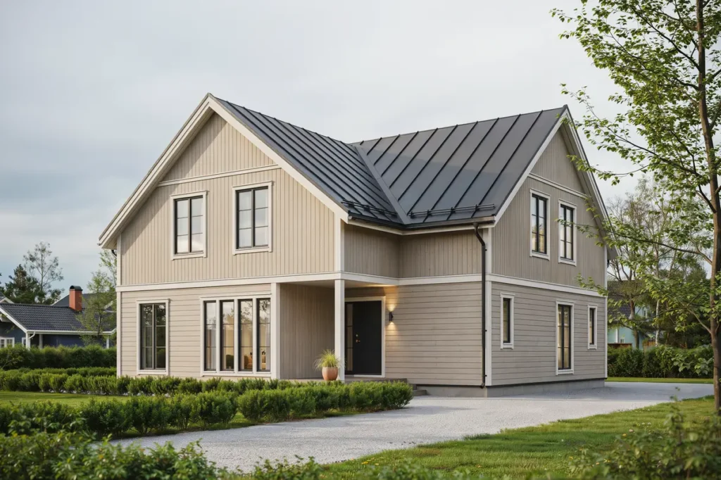 fasadrenovering och till ggsisolering av villa i n sbypark t by